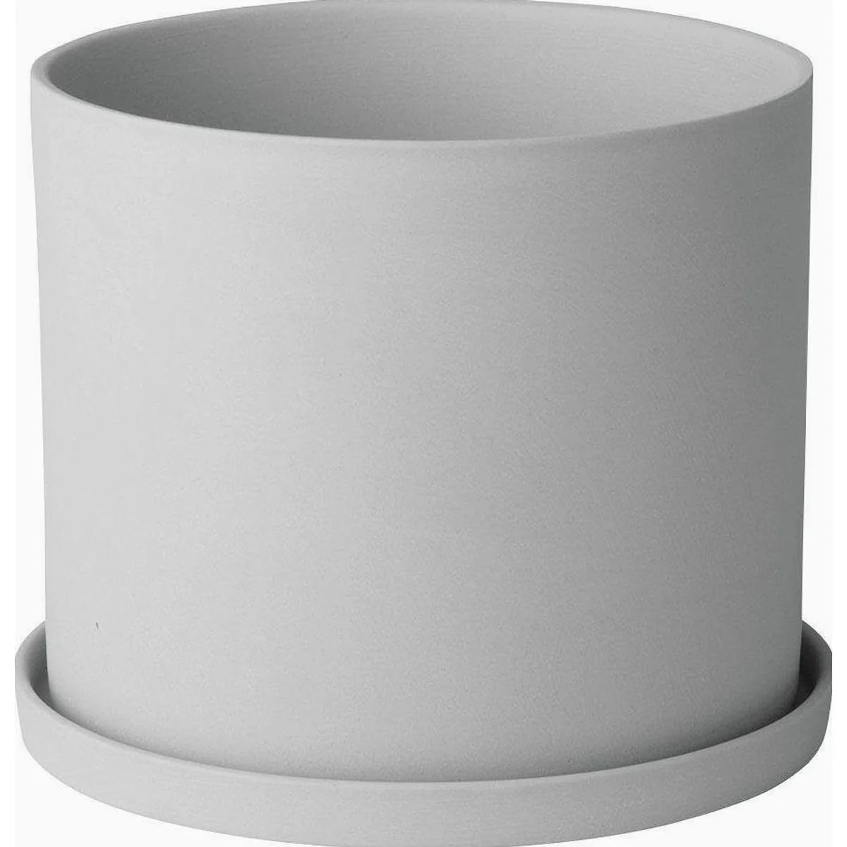 blomus NONA Übertopf, elegantes Design, unglasiertes Porzellan, inkl. Untersetzer
